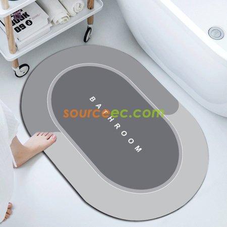 Customization Diatomaceous Earth Absorbent Fast Drying Bath Mat Corporate Gifts