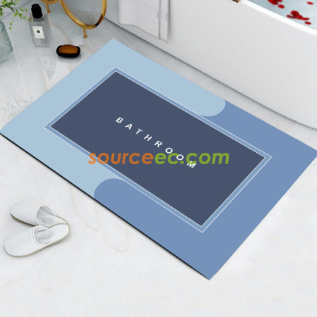 Customization Diatomaceous Earth Absorbent Fast Drying Bath Mat Corporate Gifts