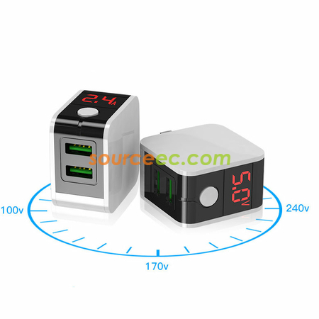 Customization Dual-USB Travel Adapter Corporate Gifts