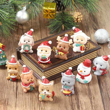 Customization Mini Christmas Resin Ornaments Corporate Gifts