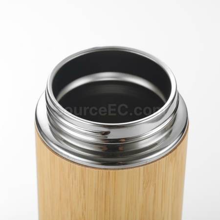 Customization Portable Bamboo Shell Thermos Cup With Cover Corporate Gifts