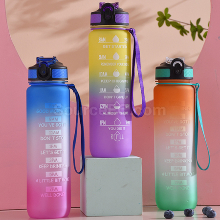 Customization 1000ML Frosted Portable Water Bottle Corporate Gifts