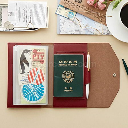 Customization PU Multi-functional  Notebook with Passport Cover Corporate Gifts