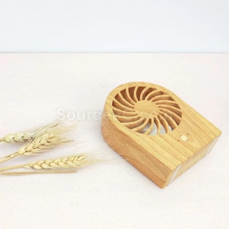 Customization Wood Grain Mini Fan Corporate Gifts