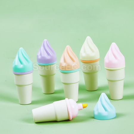 Customization Sugar Cone shaped Fluorescent Pen Corporate Gifts