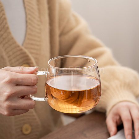 Customization Zhaocai Cat Glass Tea Cup Corporate Gifts