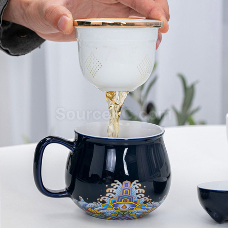 Customization Zhaocai Cat Tea Cup Corporate Gifts
