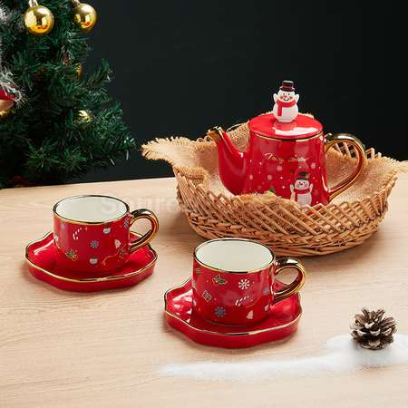 Customization Christmas Ceramic Cup Set Corporate Gifts