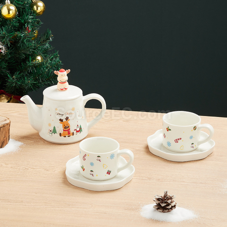 Customization Christmas Ceramic Cup Set Corporate Gifts