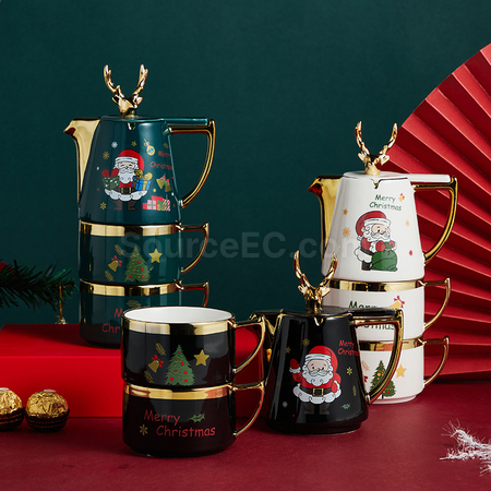 Customization Christmas Ceramic Cup Set Corporate Gifts
