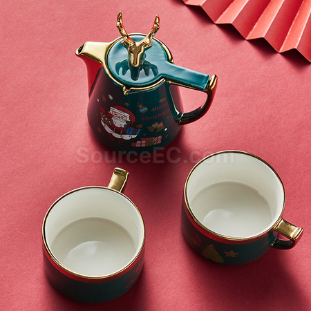 Customization Christmas Ceramic Cup Set Corporate Gifts