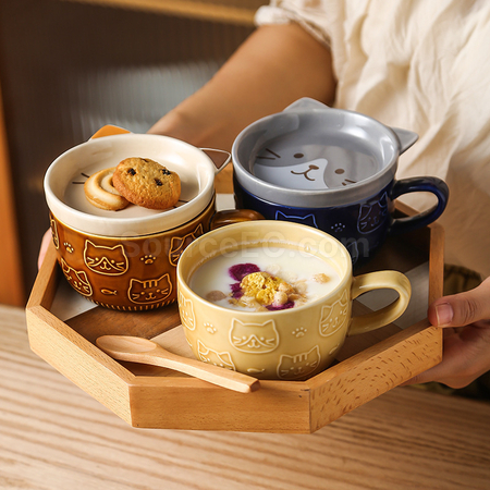 Customization Japanese Teacup with Lid Corporate Gifts