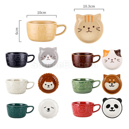 Customization Japanese Teacup with Lid Corporate Gifts