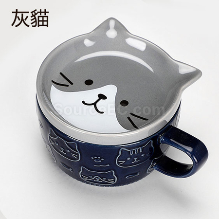 Customization Japanese Teacup with Lid Corporate Gifts