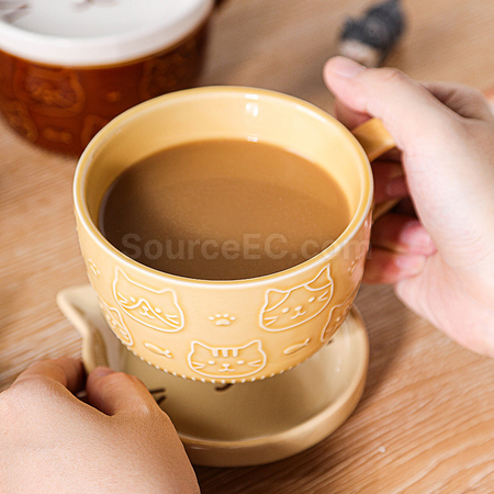 Customization Japanese Teacup with Lid Corporate Gifts