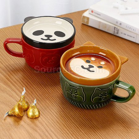 Customization Japanese Teacup with Lid Corporate Gifts