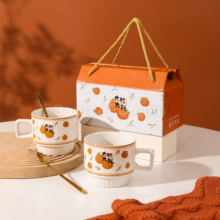 Customization Big Fortuue Towel and Coffee Cup Set Corporate Gifts