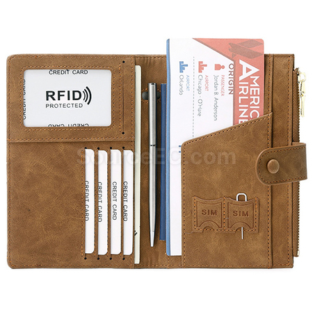 Customization Pu RFID Passport Case Corporate Gifts