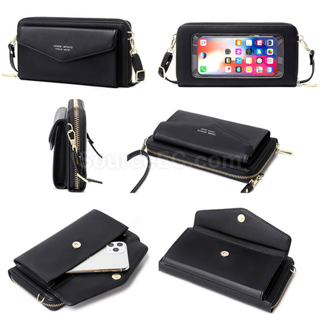 Customization PU Wallet With Touch Phone Bag Corporate Gifts