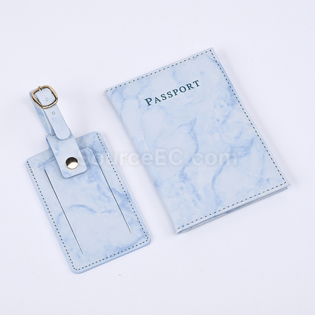 Customization PU Luggage Tag and Passport Case Gift Set Corporate Gifts