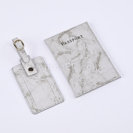 Customization PU Luggage Tag and Passport Case Gift Set Corporate Gifts