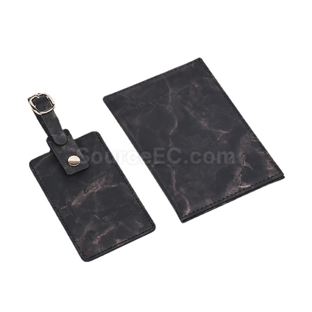 Customization PU Luggage Tag and Passport Case Gift Set Corporate Gifts