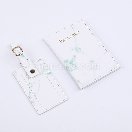 Customization PU Luggage Tag and Passport Case Gift Set Corporate Gifts