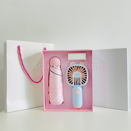 Customization Fan Umbrella Gift Set Corporate Gifts