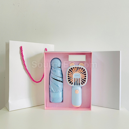 Customization Fan Umbrella Gift Set Corporate Gifts