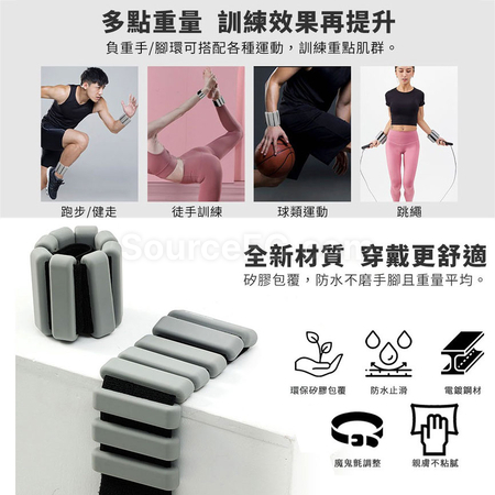 Customization Wrist & Ankle Weights Silicone Bracelet Corporate Gifts