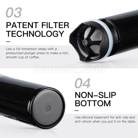 Customization Travel French Press Coffee Maker Portable Corporate Gifts