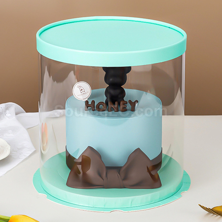 Customization Fully transparent cake packaging box Corporate Gifts