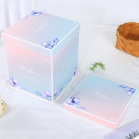 Customization Fully transparent cake packaging box Corporate Gifts