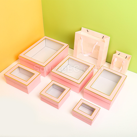 Customization Transparent Window Paper Box Corporate Gifts
