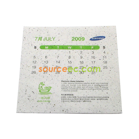 Seed Paper Calendar