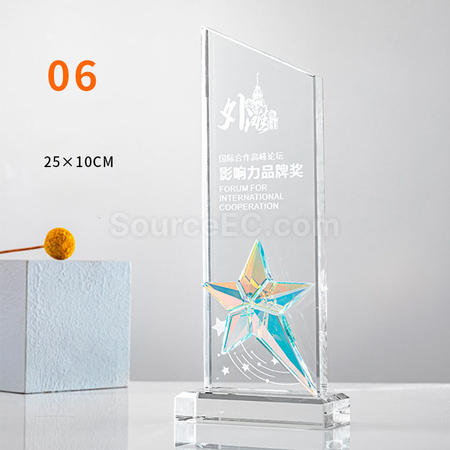 Customization Gradient Crystal Trophy Corporate Gifts