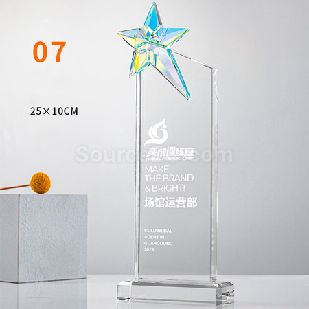 Customization Gradient Crystal Trophy Corporate Gifts