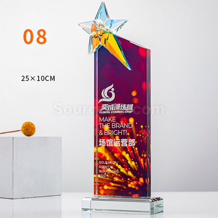 Customization Gradient Crystal Trophy Corporate Gifts