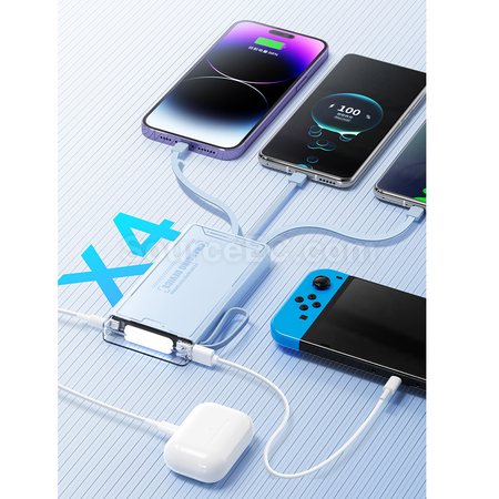 Customization Comes with 4-wire Power Bank Corporate Gifts