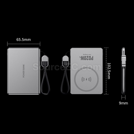 Customization 3C Certified Magnetic Wireless Power Bank Corporate Gifts