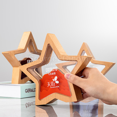 Customization Wooden Acrylic Trophy Corporate Gifts