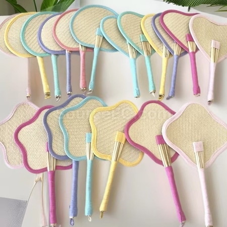 Eco-friendly Woven Bulrush Fan