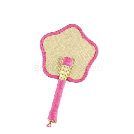 Customization Eco-friendly Woven Bulrush Fan Corporate Gifts