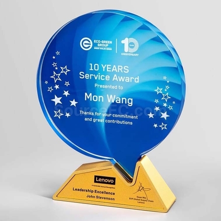 Customization Crysta & Metal Trophy Corporate Gifts
