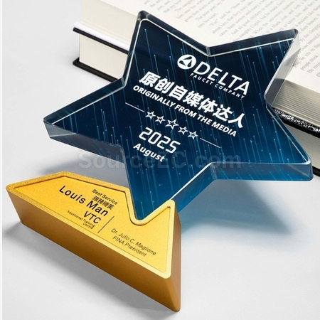 Customization Crystal & Metal Trophy Corporate Gifts