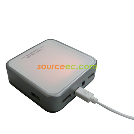 Customization Light-Clock 2-in-1 USB Hub Corporate Gifts