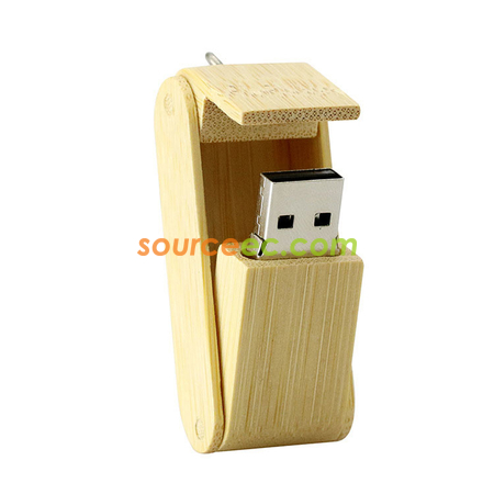 Customization Environmental Friendly Wooden Folding USB Flash Disk   Corporate Gifts