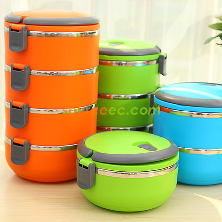 Customization Two-layer Stainless Steel Insulation  Lunch Box Corporate Gifts