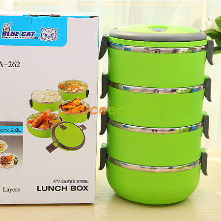 Customization Two-layer Stainless Steel Insulation  Lunch Box Corporate Gifts