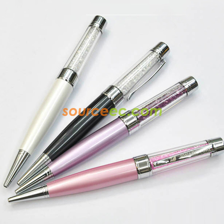Customization Crystal  USB Pen With Stylus Corporate Gifts